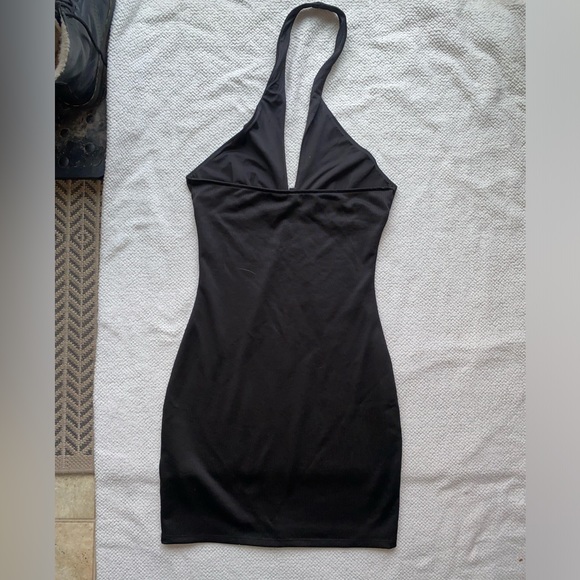 Black Halter Mini Dress | H&M | Size: S - Picture 3 of 4